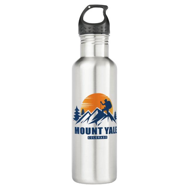 Retro Mount Yale Hike T-Shirt 710 Ml Water Bottle (Front)