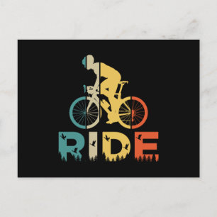 Retro Mountain Bike and Outdoor Postcard
