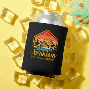 Retro Mountain Biker Costume   Vintage MTB Rider Can Cooler