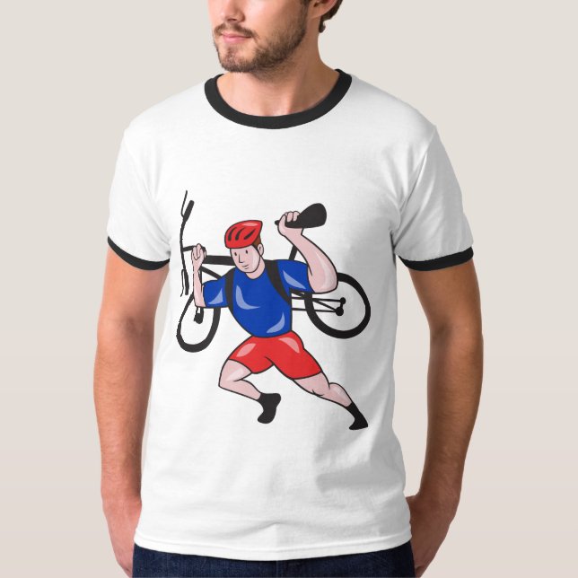 Retro Mountain Biker Tee Shirts (Front)