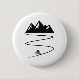 Retro Mountain Biking Retro Biker Graphic Men Wome 6 Cm Round Badge