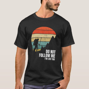 Retro Mountain Hiker Mountains Hiking Gift T-Shirt