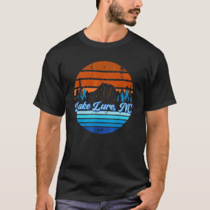 Retro Mountain Sunset Lake Lake Lure Nc T-Shirt