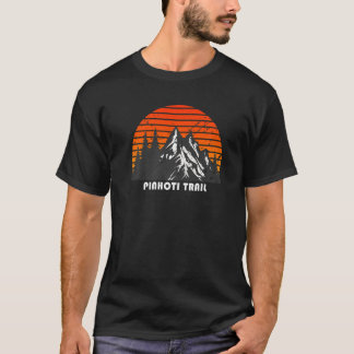 Retro Mountain Sunset Thru Hiking The Pinhoti Trai T-Shirt