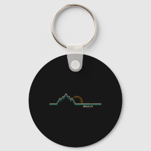 Retro Mountains Moab Key Ring