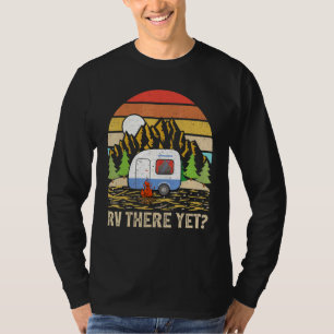 Retro Mountains RV Van I Hate Pulling Out Vintage  T-Shirt