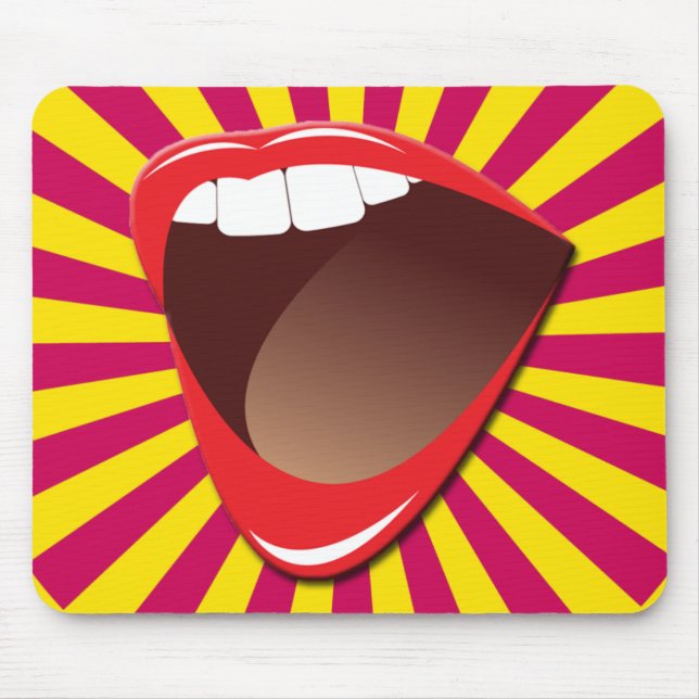 RETRO MOUTH MOUSE MAT (Front)