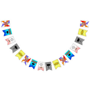 Retro Movie Night Themed Birthday Banner