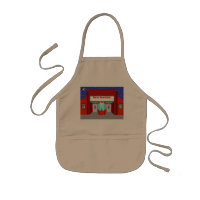 Retro Movie Theatre Kid's Apron