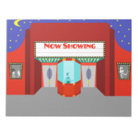 Retro Movie Theatre Notepad