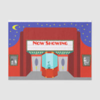 Retro Movie Theatre Tissue Paper