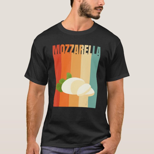 Retro Mozzarella 1 T-Shirt (Front)