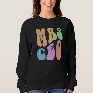 Retro MRS CEO Wife MAMA Small Business Owner Mum G Sweatshirt