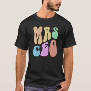 Retro MRS CEO Wife MAMA Small Business Owner Mum G T-Shirt