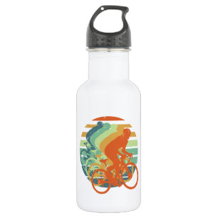Retro MTB Dirt Biker BMX Bicycle Racer Cyclist Fan 532 Ml Water Bottle