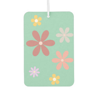 Retro Multi-Colored Daisy Pattern Car Air Freshener