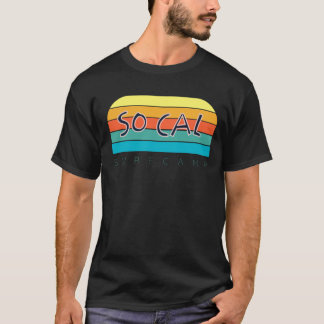 Retro multi colour graphic - So Cal Surf Camp -  T-Shirt