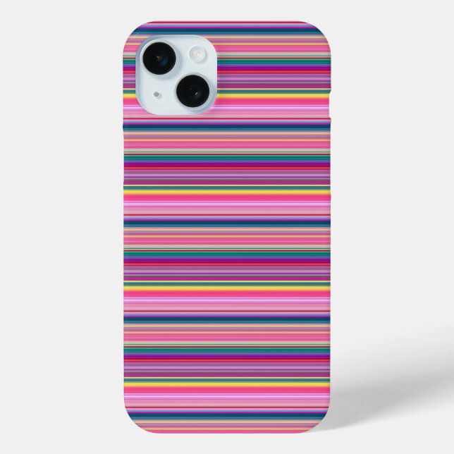 Retro multicolors stripes Case-Mate iPhone case (Back)