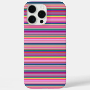 Retro multicolors stripes iPhone 16 pro max case