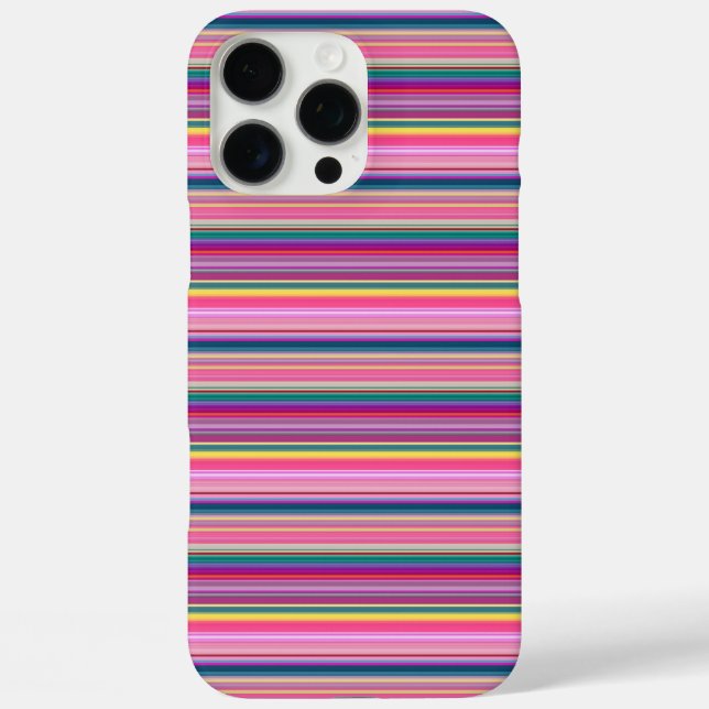 Retro multicolors stripes Case-Mate iPhone case (Back)