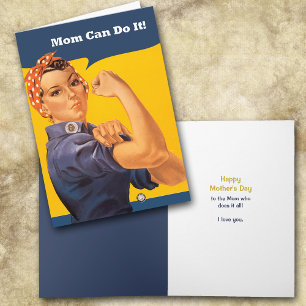 Retro Mum Can Do It Mother's Day Card
