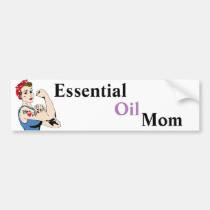 Retro Mum - Essential Oil Mum Bumper Sticker