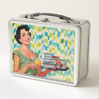Retro Mum Metal Lunch Box