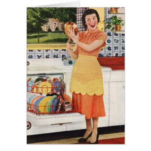 Retro Mum Wants Help with the Dishes,