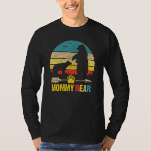Retro Mummy Bear Matching Family Cute Bear T-Shirt