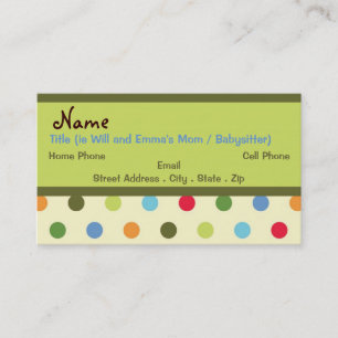 Retro Mummy Business Card
