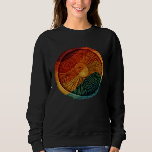 Retro Mushroom Cap Mycology Foraging Shroom Hunter Sweatshirt