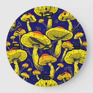 Retro Mushroom Clock - Vibrant & Timeless Charm