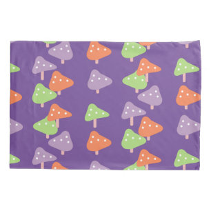 Retro Mushroom Colourful Pattern Kids    Pillowcase