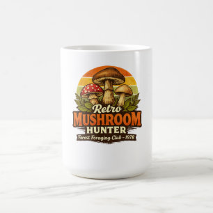 Retro Mushroom Hunter Vintage Fungi Foraging Lover Coffee Mug