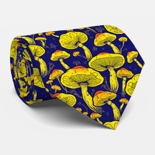Retro Mushroom Neck Tie - Bold & Stylish