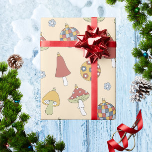 Retro Mushroom Vintage Holiday Decor Christmas Wrapping Paper