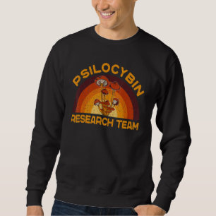 Retro Mushroom Vintage Psilocybin Research Team Sweatshirt