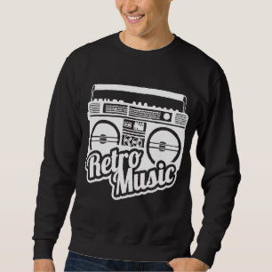 Retro Music 80s 90s Old School Music Hip Hop Beatb Sweatshirt