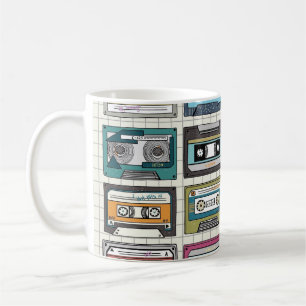 Retro Music Cassette: Nostalgic Icon Coffee Mug