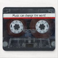 Retro Music Cassette with Quote