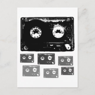 Retro Music Design! Postcard