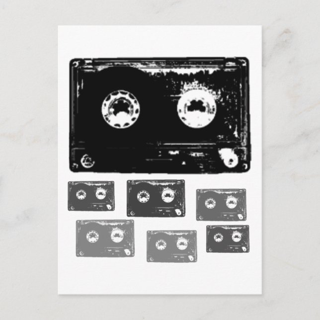 Retro Music Design! Postcard (Front)