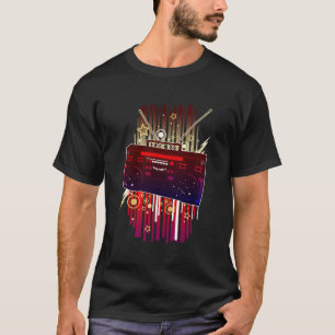 Retro Music Energy With Bold Colourful Abstract T-Shirt
