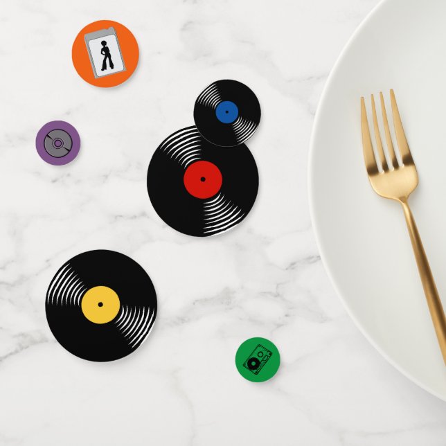 Retro Music Evolution Table Confetti (Group)