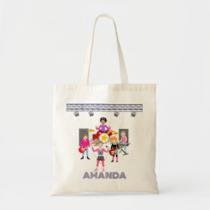 Retro music girls band Birthday Party Tote Bag