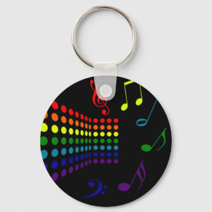 Retro Music II Key Ring