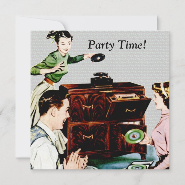 Retro Music Invitation (Front)