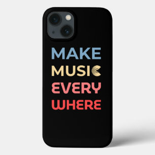 Retro Music Lover Gift – Make Music Everywhere iPhone 13 Case