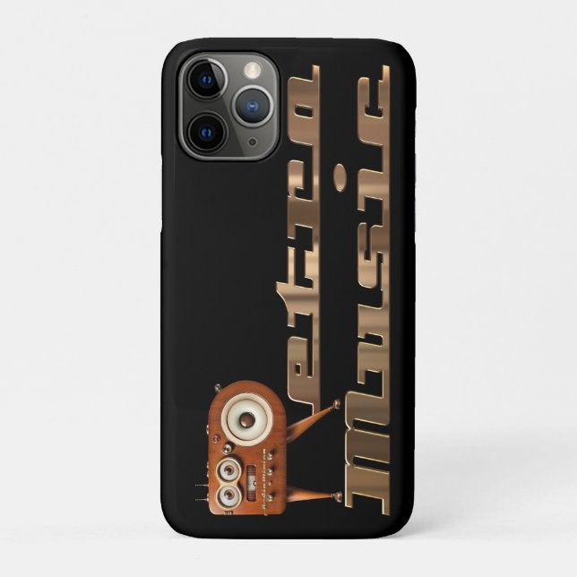 Retro music Minion Case-Mate iPhone Case (Back)