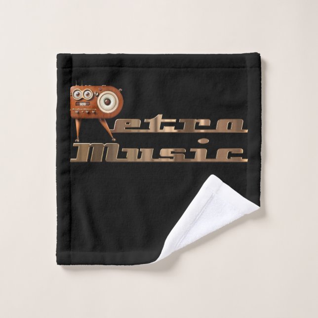 Retro music Minion Wash Cloth (Wash Cloth)